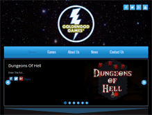 Tablet Screenshot of goldengodgames.com
